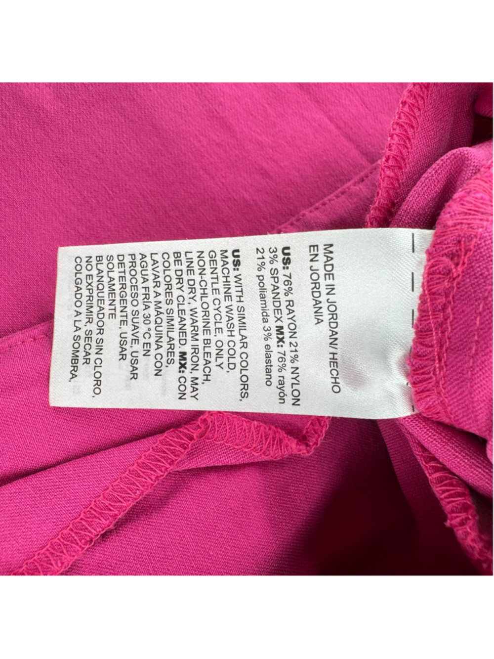 Chico’s Hot Pink Skort Fold Over Front Size 1/8 Barbie Feminine Summer Vacation - Picture 5 of 5
